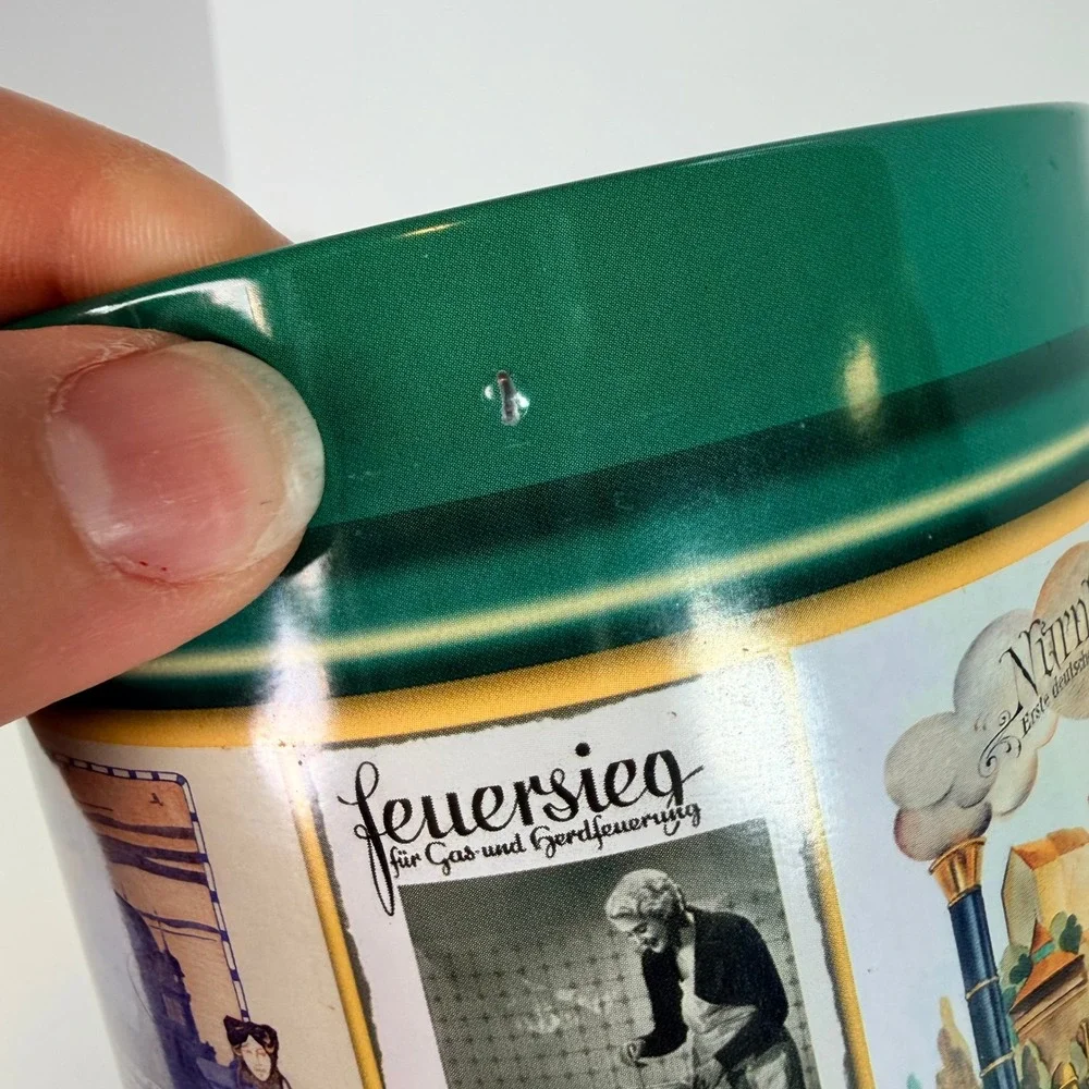 Otto Schmidt Nurnberger Lebkuchen Tin Vintage German Collectible Storage‎ Jar